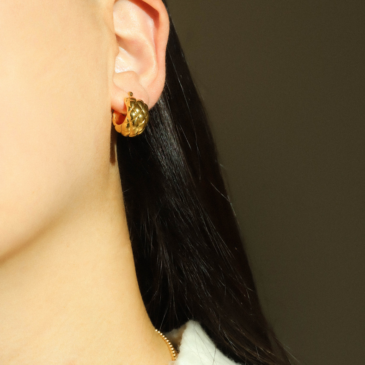 14k solid gold hoops