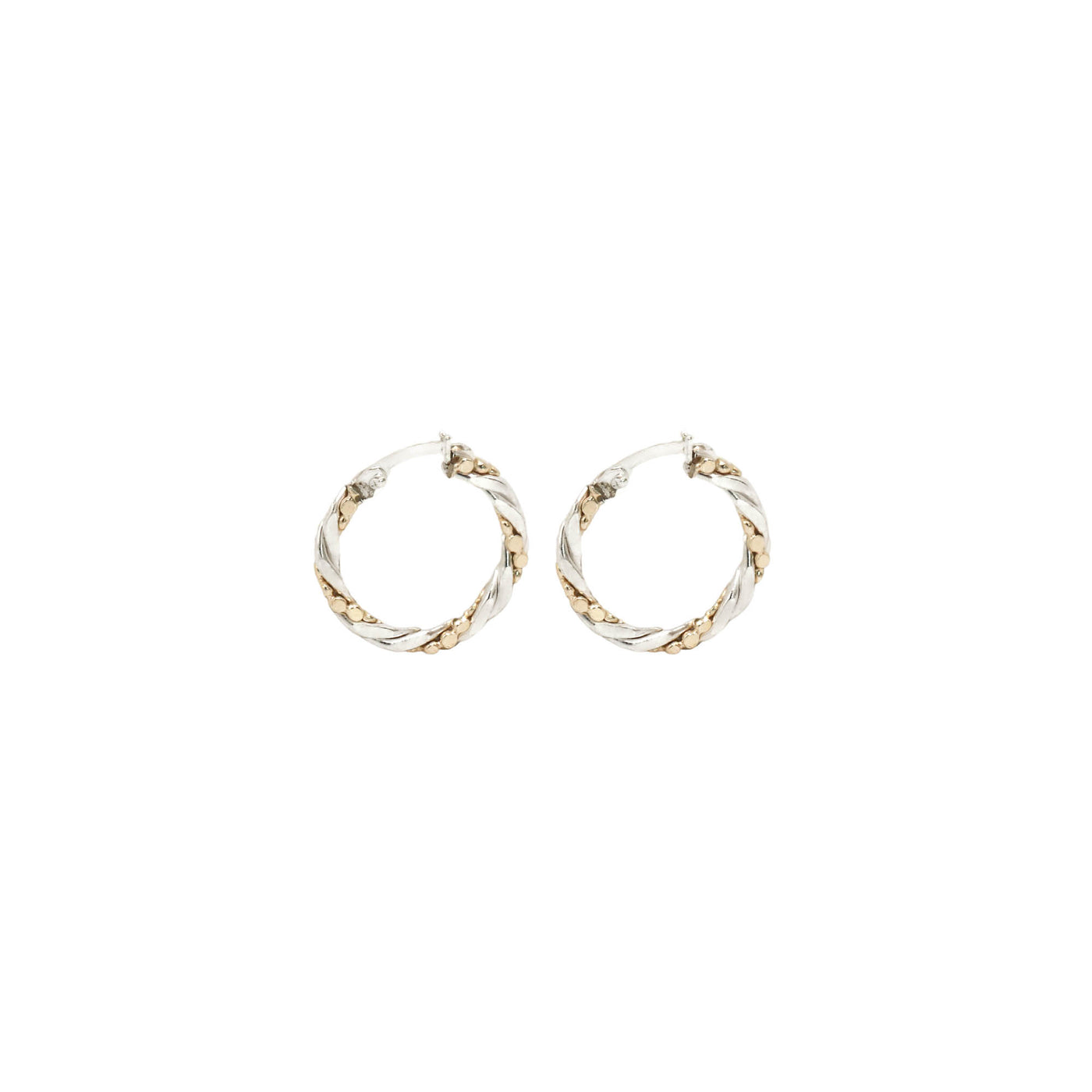 Silver hoop earrings