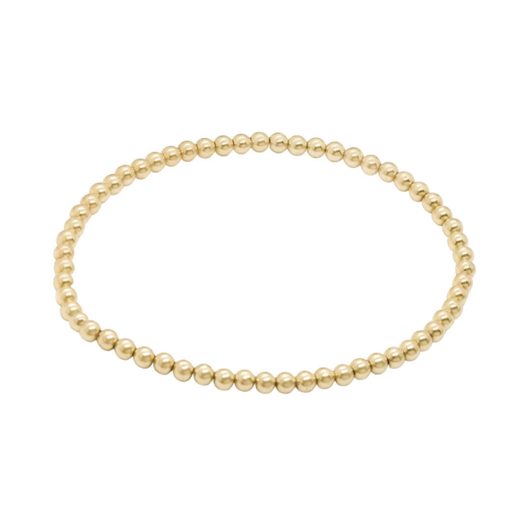 Bead Bracelet (10K Gold - Medium)