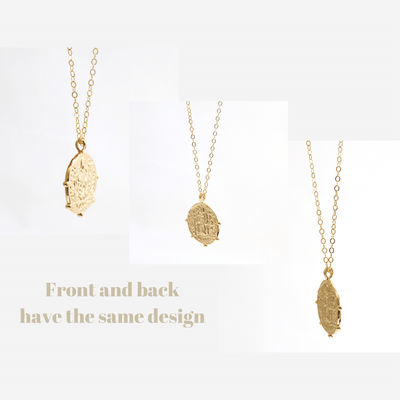 Gold filled coin necklace for everyday ware