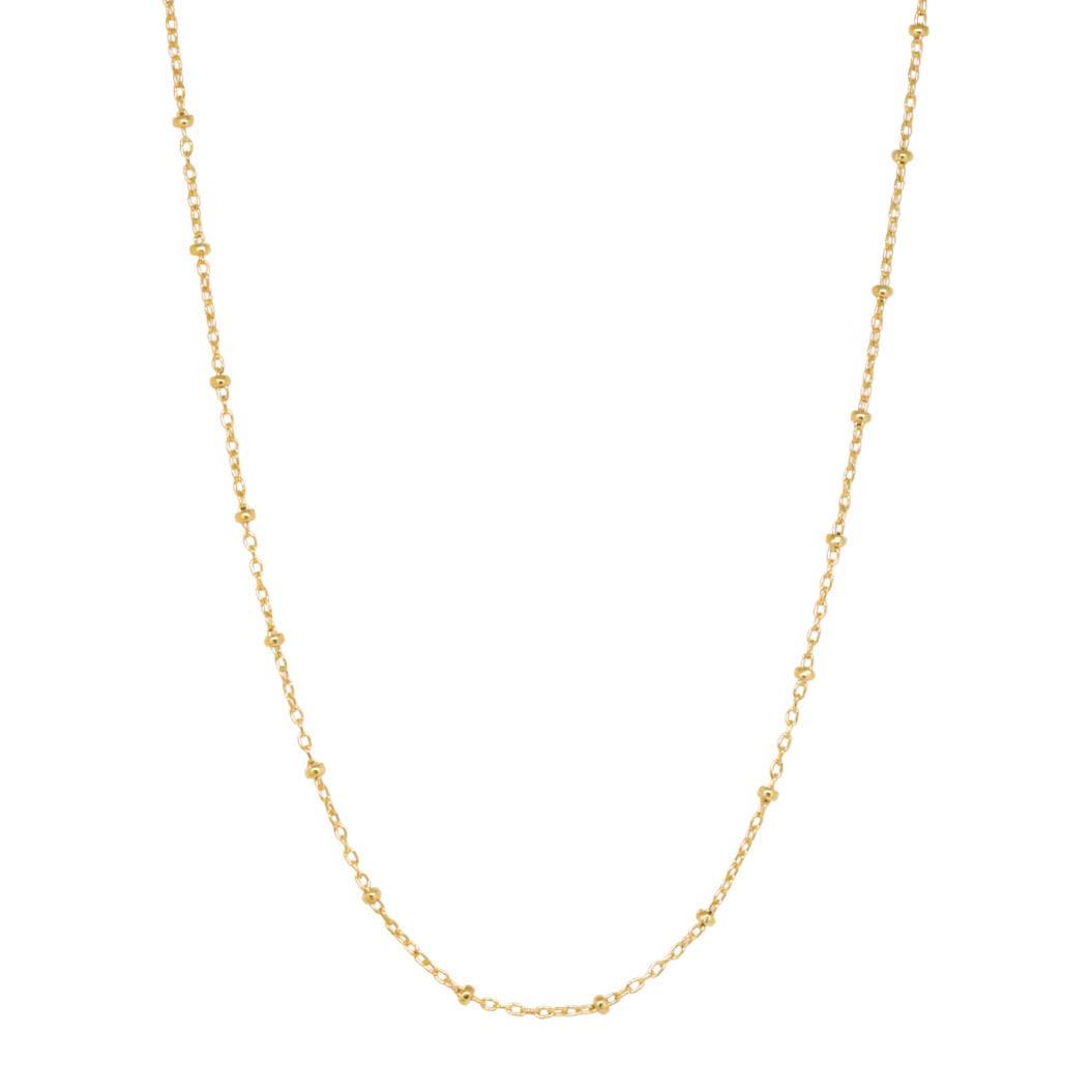 14K gold filled satellite chain necklace