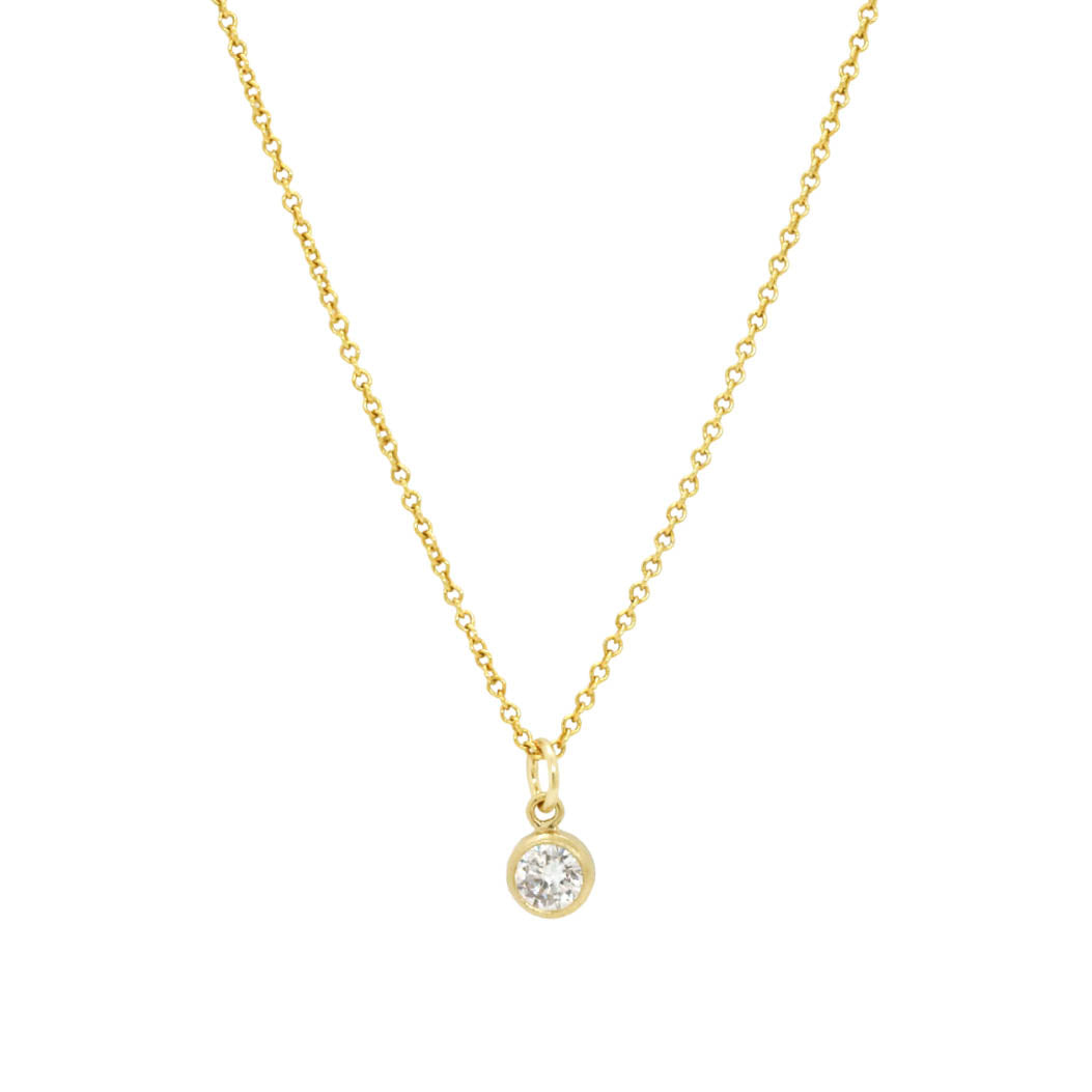 CZ charm necklace