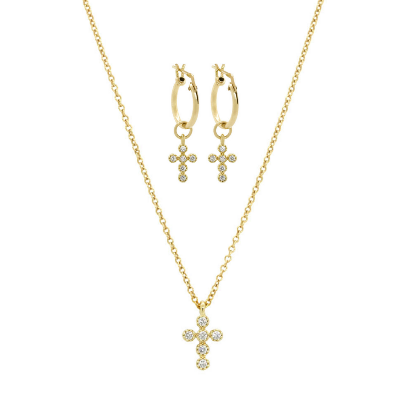 Cross jewelry set