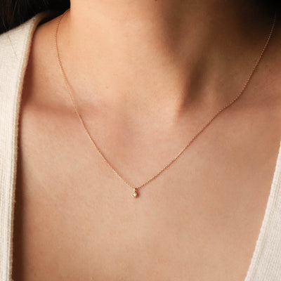 Diamond Necklace - 14K Gold