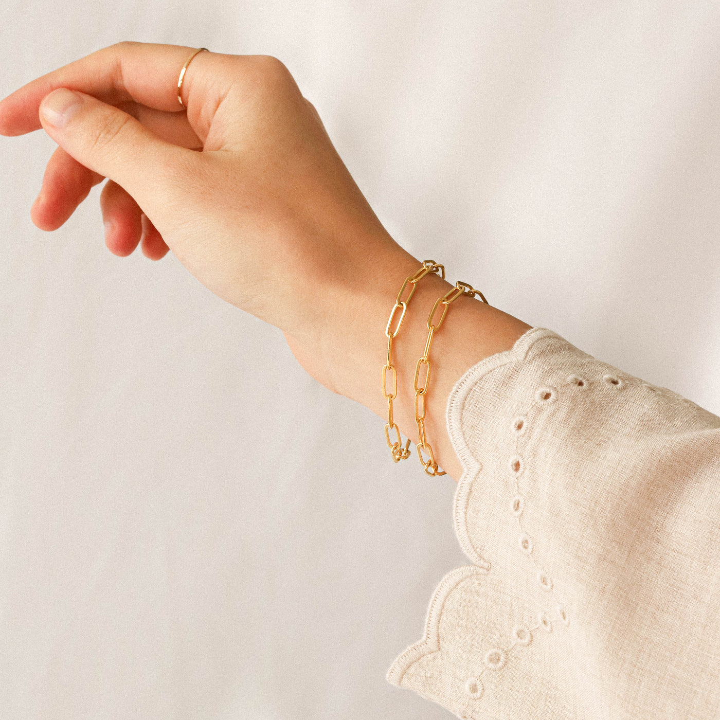 Gold bracelets