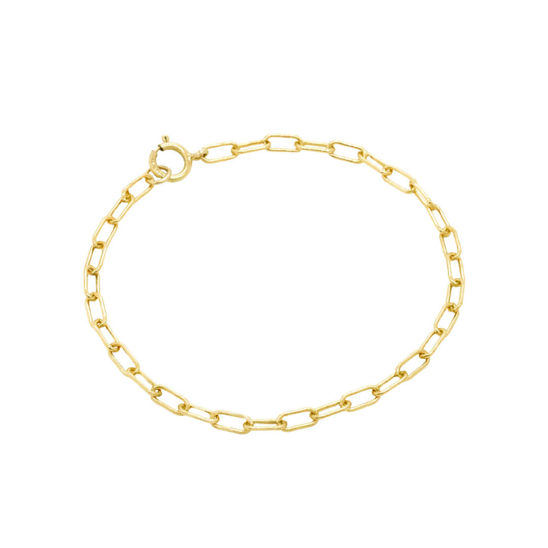 Gold chain bracelet