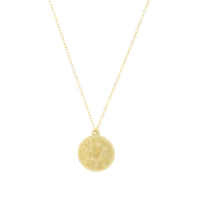 Gold coin necklace