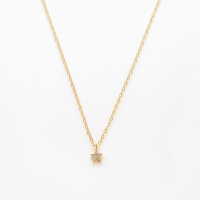 Gold filled dainty star necklace