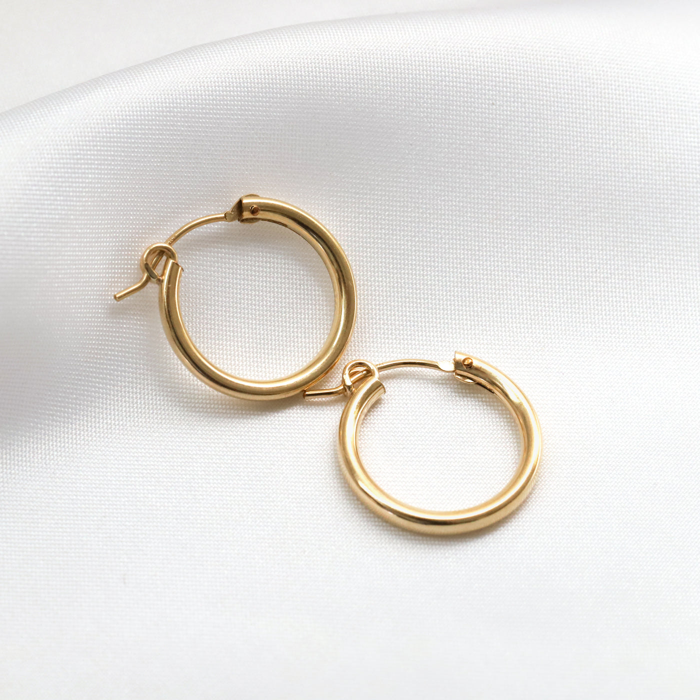 14K gold filled hoop earrings