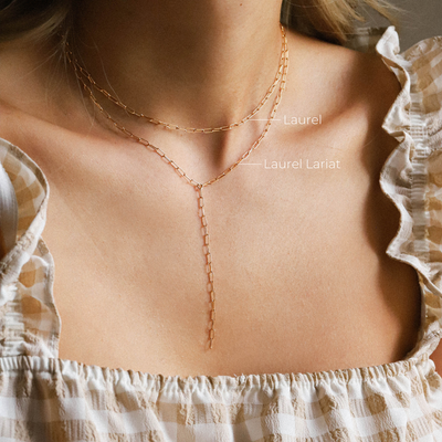 Laurel Lariat Necklace