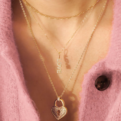 Gold layered necklaces 