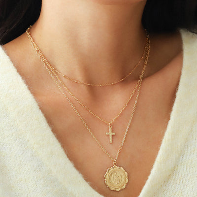 Gold necklaces