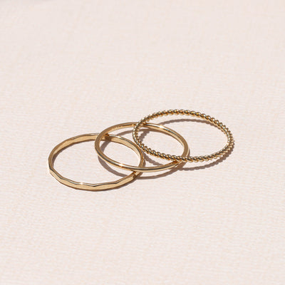 Hammered Stacking Ring