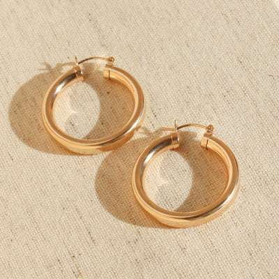 Large gold hoops