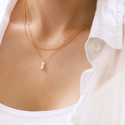 Layered necklaces