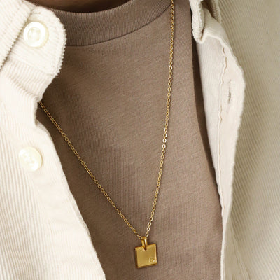 Men's gold necklace