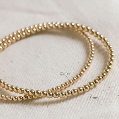 Bead Bracelet (10K Gold - Medium)