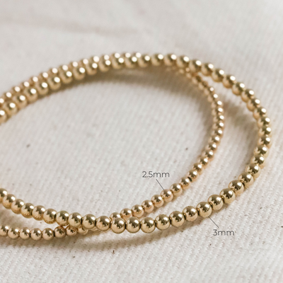 Bead Bracelet (Gold Filled - Medium)